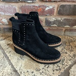 Dolce Vita Black Suede Studded Boots - Women